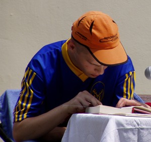 účastník maratónu čítania- Bojnice 2010 Čítajme si